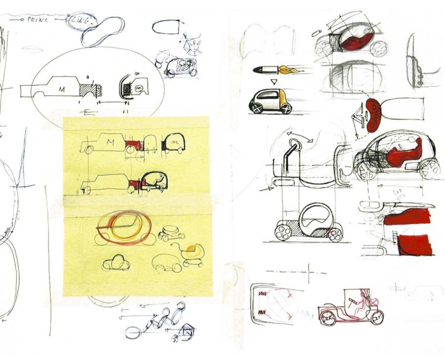 Эскиз Pininfarina Nido Concept 2000 года  (фото 6 из 17)